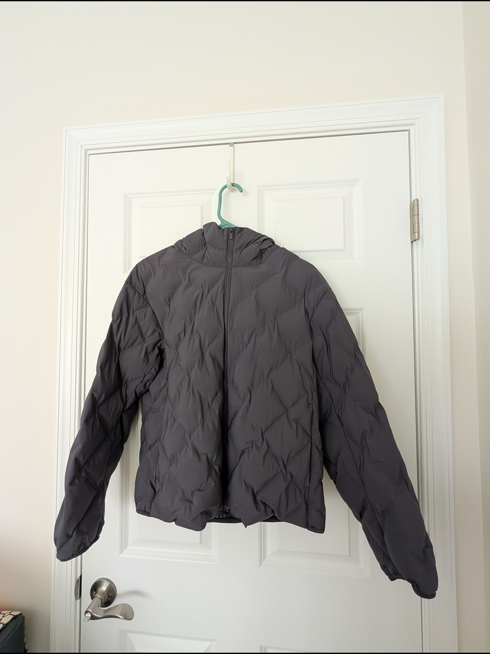 Uniqlo Quilted Hooded Puffer Jacket - Gray